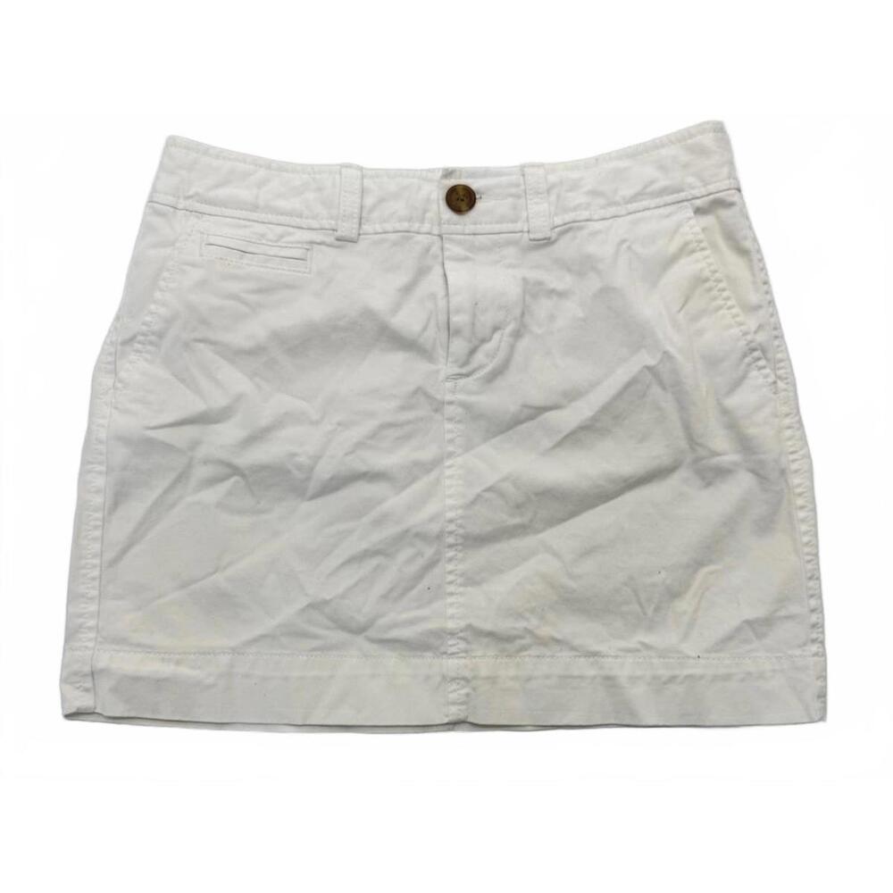 Old Navy White Cotton Mini Skirt size 0